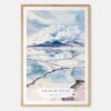Salar de Uyuni Watercolor Art Print - Main - Wood Frame