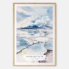 Salar de Uyuni Watercolor Art Print - Main - Wood Frame