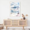 Salar de Uyuni Watercolor Art Print - Shelf - Portrait