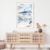 Salar de Uyuni Watercolor Art Print - Shelf - Portrait