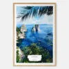 00 - Capri Italy Watercolor Art Print - Main - Wood Frame.jpg