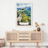 02 - The Great Wall of China Watercolor Art Print Hanging above Shelf.jpg