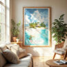 04 - The Bahamas Watercolor Wall Art in Boho Living Room.jpg