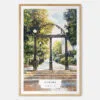 00 - Athens Georgia Arch Watercolor Art Print - Main - Wood Frame.jpg