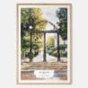 00 - Athens Georgia Arch Watercolor Art Print - Main - Wood Frame.jpg