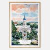 00 - Athens Georgia Watercolor Art Print - Main - Wood Frame.jpg