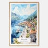 00 - Kontor Montenegro Watercolor Art Print - Main - Wood Frame.jpg