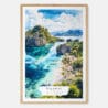 00 - Palawan Philippines Watercolor Art Print - Main - Wood Frame.jpg