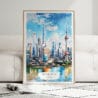 01 - Framed Shanghai China Watercolor Wall Art leaning against couch - Portrait.jpg