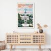 02 - Athens Georgia Watercolor Art Print Hanging above Shelf.jpg