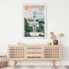 02 - Athens Georgia Watercolor Art Print Hanging above Shelf.jpg