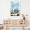 02 - Beijing Skyline Watercolor Art Print Hanging above Shelf.jpg