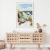 02 - Iguazu Falls Watercolor Art Print Hanging above Shelf.jpg