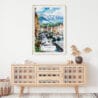 02 - Innsbruck Watercolor Art Print Hanging above Shelf.jpg