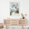 02 - Isalo National Park Watercolor Art Print Hanging above Shelf.jpg