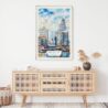 02 - Louisville Kentucky Watercolor Art Print Hanging above Shelf.jpg
