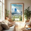 04 - Perth Australia Watercolor Wall Art in Boho Living Room.jpg