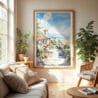 04 - Santa Barbara California Watercolor Wall Art in Boho Living Room.jpg