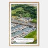 00 - Guilford Connecticut Yacht Club Watercolor Art Print - Main - Wood Frame.jpg
