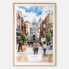 00 - Dublin Ireland Watercolor Art Print - Main - Wood Frame.jpg
