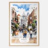 00 - Dublin Ireland Watercolor Art Print - Main - Wood Frame.jpg