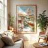04 - Penang Malaysia Watercolor Wall Art in Boho Living Room.jpg