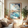 04 - Monaco France Watercolor Wall Art in Boho Living Room.jpg