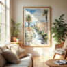 04 - Nice France Watercolor Wall Art in Boho Living Room.jpg