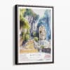 00 - Framed Batu Caves Watercolor Canvas Print - Portrait - Main.jpg
