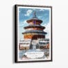 00 - Framed Beijing Forbidden City Watercolor Canvas Print - Portrait - Main.jpg