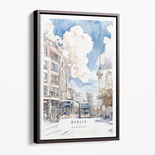 00 - Framed Berlin Watercolor Canvas Print - Portrait - Main.jpg