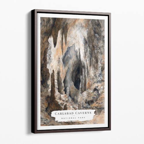 00 - Framed Carlsbad Caverns Watercolor Canvas Print - Portrait - Main.jpg