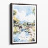 00 - Framed Chiang Mai Elephant Watercolor Canvas Print - Portrait - Main.jpg