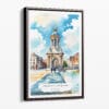 00 - Framed Dublin Trinity College Watercolor Canvas Print - Portrait - Main.jpg