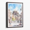 00 - Framed Edinburgh - Watercolor Canvas Print - Portrait - Main.jpg