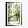 00 - Framed Florida Everglades Watercolor 2 Canvas Print - Portrait - Main.jpg