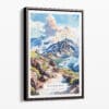 00 - Framed Haleakalā National Park Watercolor Canvas Print - Portrait - Main.jpg