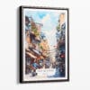 00 - Framed Hanoi Old Quarter Watercolor Canvas Print - Portrait - Main.jpg