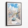 00 - Framed Havana Cuba Watercolor Canvas Print - Portrait - Main.jpg