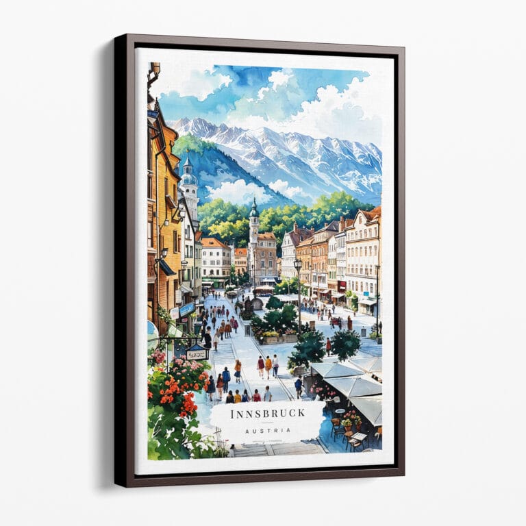 00 - Framed Innsbruck Watercolor Canvas Print - Portrait - Main.jpg