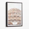 00 - Framed Jaipur Palace of the winds Watercolor Canvas Print - Portrait - Main.jpg