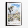 00 - Framed Joshua Tree National Park Watercolor Canvas Print - Portrait - Main.jpg