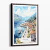 00 - Framed Kontor Montenegro Watercolor Canvas Print - Portrait - Main.jpg