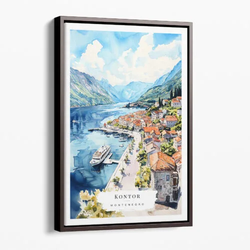 00 - Framed Kontor Montenegro Watercolor Canvas Print - Portrait - Main.jpg