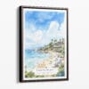00 - Framed Laguna Beach Watercolor Canvas Print - Portrait - Main.jpg