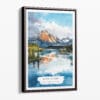 00 - Framed Lake Clark National Park Watercolor Canvas Print - Portrait - Main.jpg