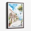 00 - Framed Mallorca Spain Watercolor Canvas Print - Portrait - Main.jpg