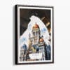 00 - Framed Mumbai BMC Building Watercolor Canvas Print - Portrait - Main.jpg