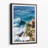 00 - Framed Nazare Portugal Watercolor Canvas Print - Portrait - Main.jpg