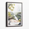 00 - Framed New River Gorge National Park Watercolor Canvas Print - Portrait - Main.jpg